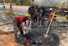 Administração consegue desobstruir colector