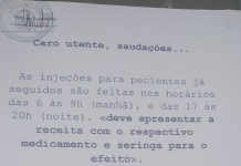 Centro de Saúde do Kilamba solicita materiais básicos a pacientes
