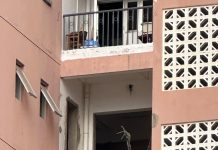 Morador retira grades de proteção da varanda