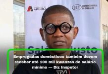 Empregadas domésticas devem receber no mínimo 100 mil kz