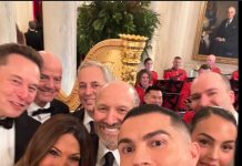 Cristiano Ronaldo jantou com Donald Trump