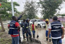 Imagens dos efeitos das chuvas no Kilamba